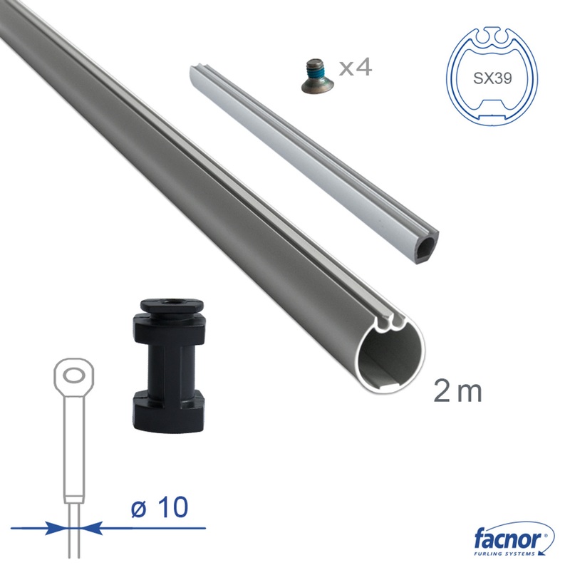 Facnor Foil Section SX39 External 2-meter length for 10mm Forestay (Complete Kit)