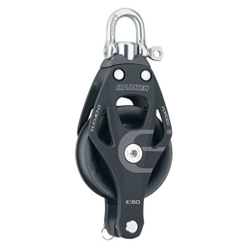Harken 60mm Aluminum Element Block – Swivel, Becket
