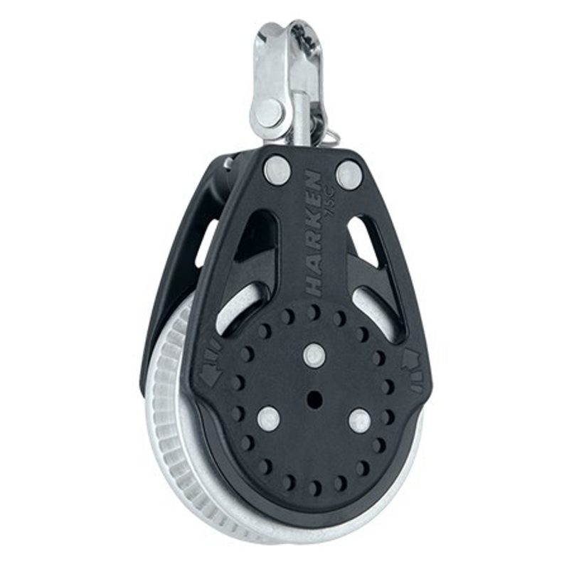Harken 75mm Ratchamatic Block – Swivel, 2x Grip