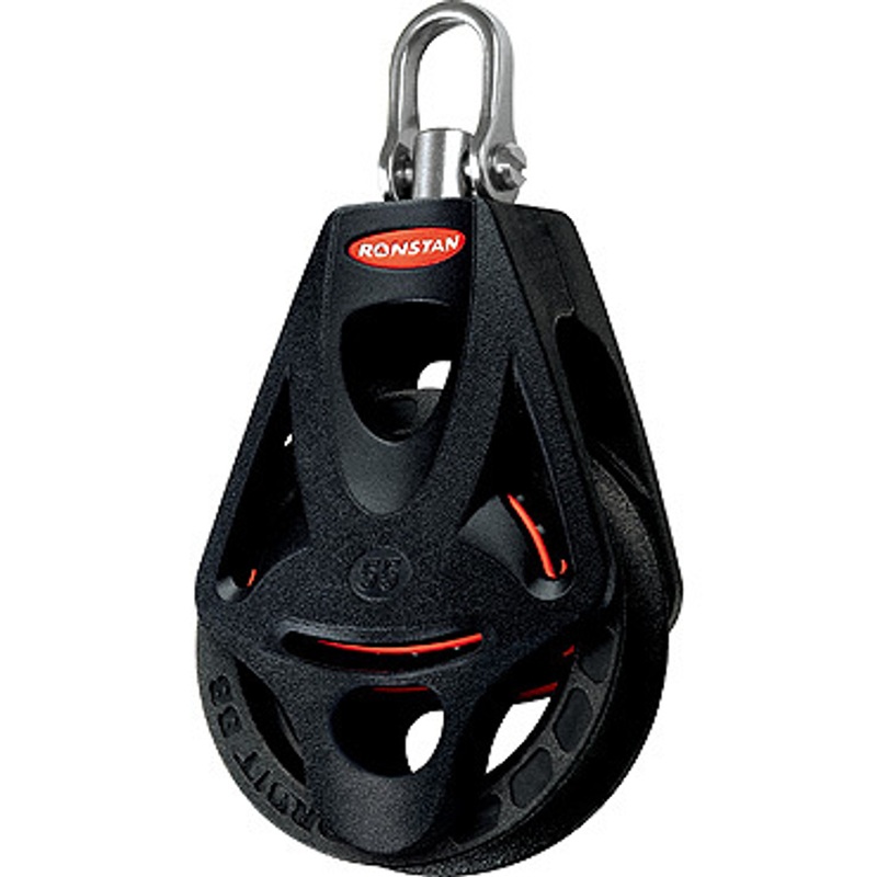 Ronstan Series 55 Ball Bearing Orbit Block, Single, Becket, Swivel
