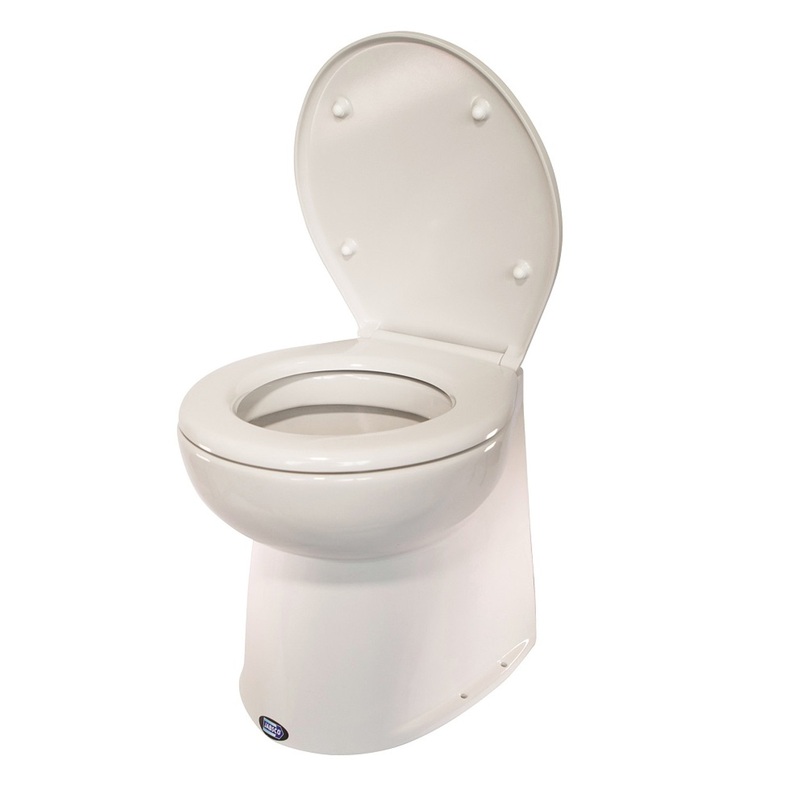 RWB Jabsco Deluxe Silent Flush Electric Toilets – Vertical Back Fresh Water Rinse