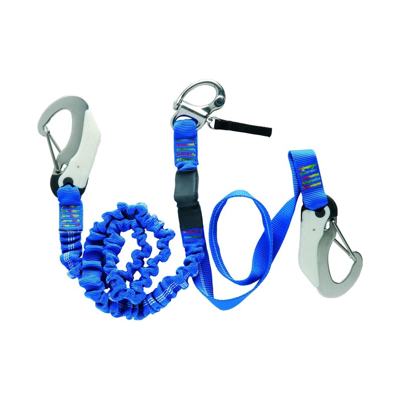 Wichard ORC Tether – 1 Snap Shackle, 2 Double Safety Hooks, 2m Elastic + 1m Fixed Line