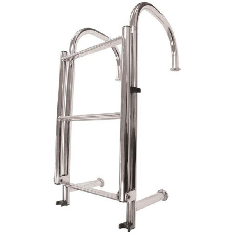 RWB Stainless Steel 4 Step Angled Ladder