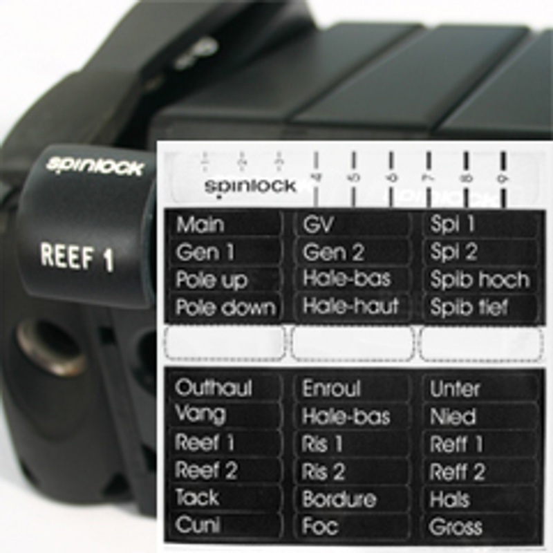 Spinlock Clutch Handle Labels