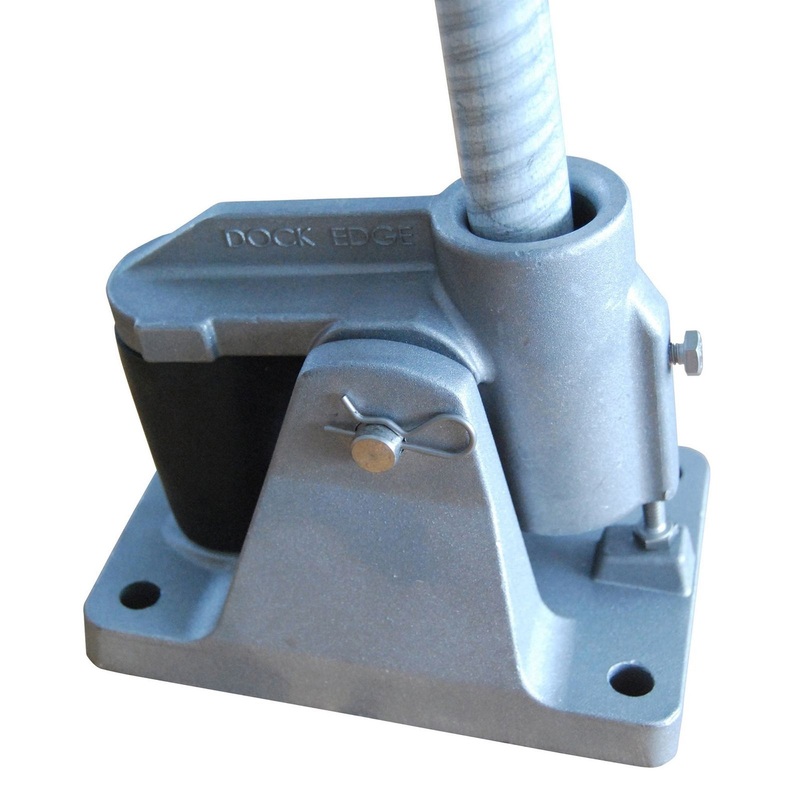 Dock Edge Mooring Whip Rocker Base, Grey