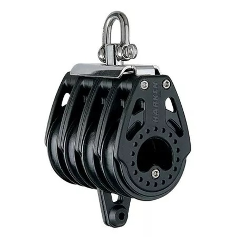 Harken 57mm Quad Block – Swivel, Center Becket