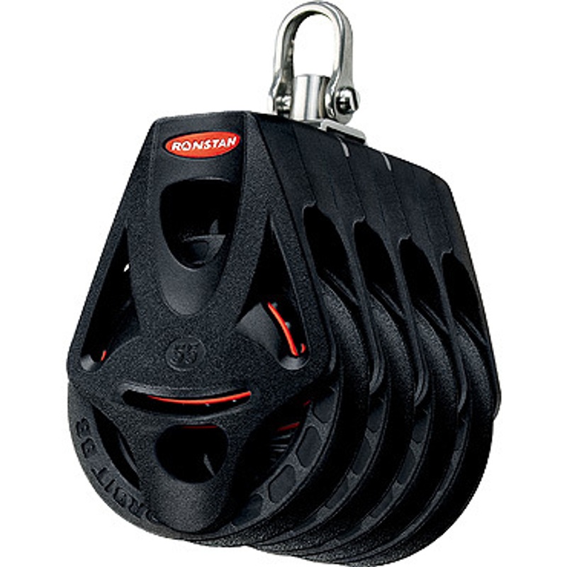Ronstan Series 55 Ball Bearing Orbit Block, Quad, Becket, Swivel