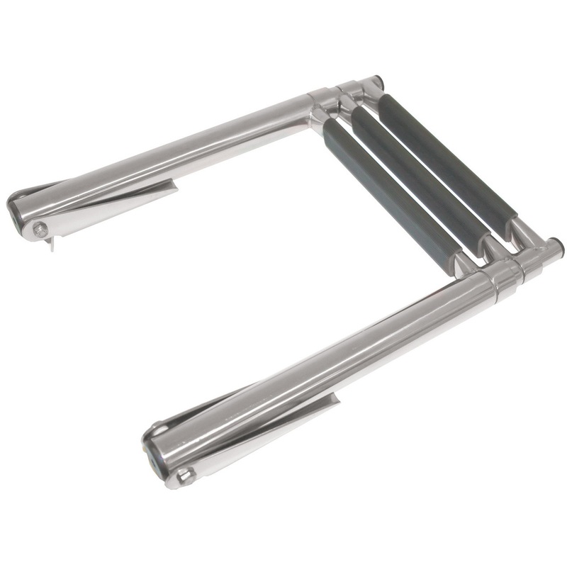 RWB Ladder Stainless Steel Telescopic Horizontal Mount Top of Platform 3 Step