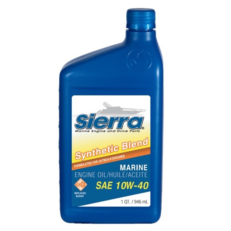 Sierra 10W-40 FC-W Semi Synthetic Oil – 946ml (1 quart), Suzuki