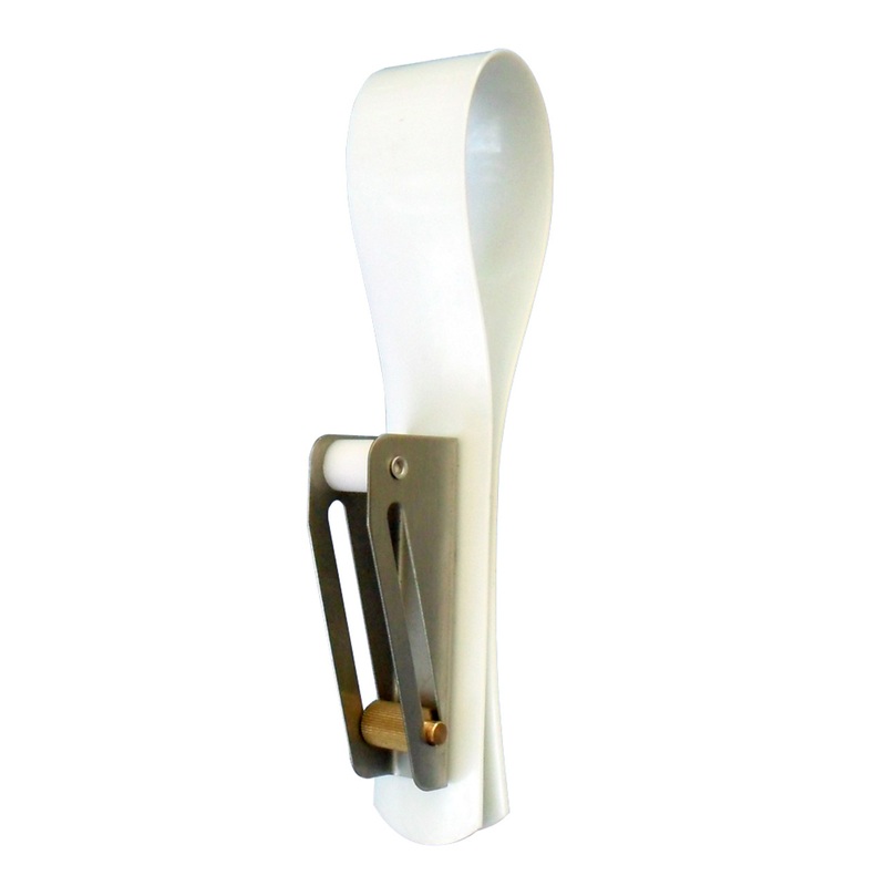 Dock Edge Fender Holder with Adjuster – White