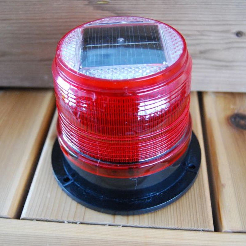 Dock Edge Solar Marker Light – Red