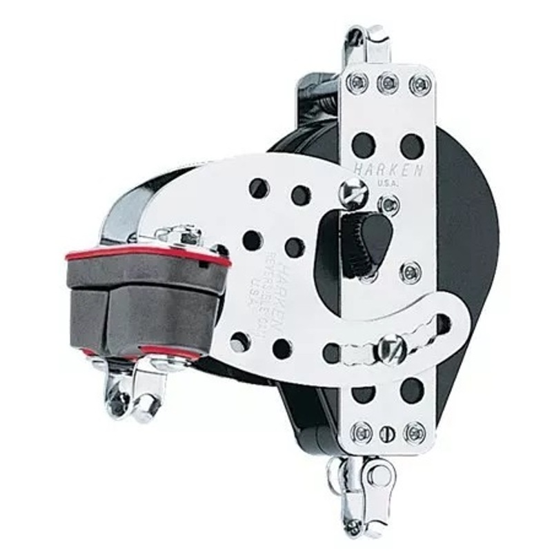Harken 3.00″ Hexaratchet Block – Swivel, Becket, Cam Cleat