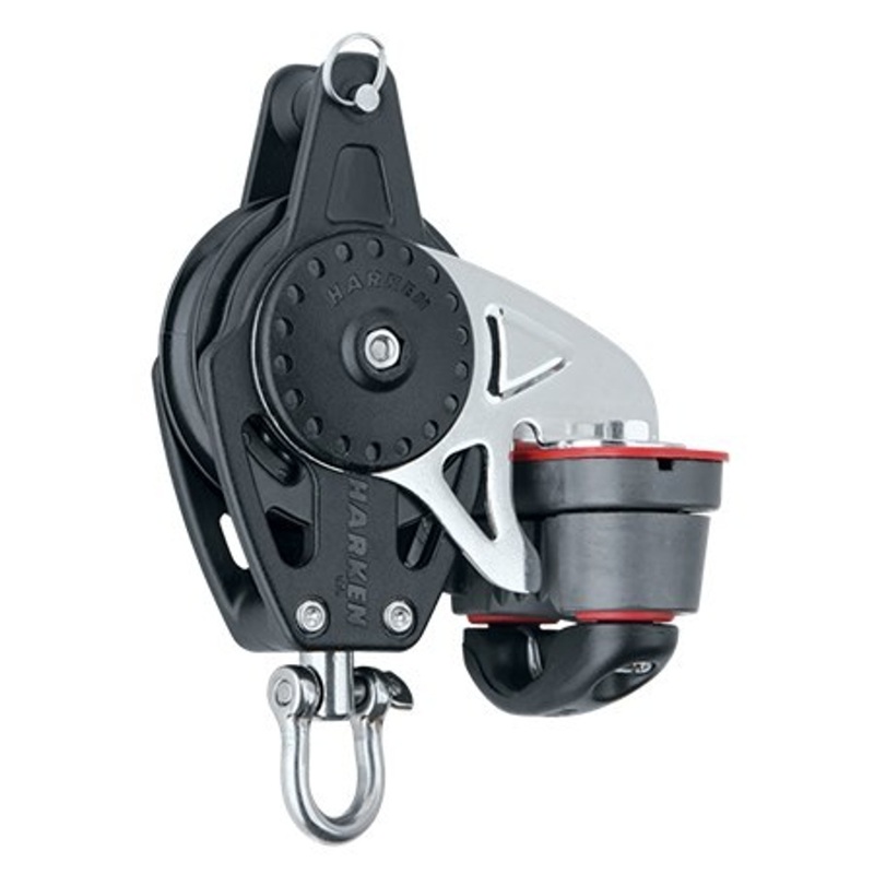 Harken 57mm Carbo Block w/ Cam Cleat and Becket