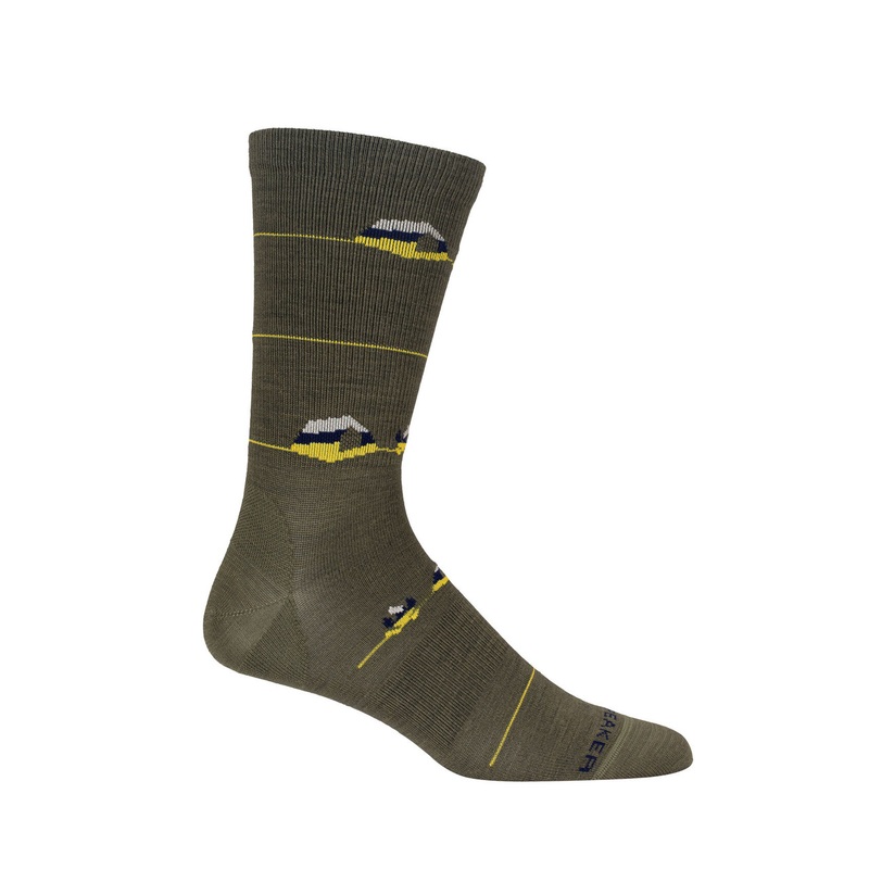 Icebreaker Merino Lifestyle Ultralight Crew Socks Backcountry Camp – Men