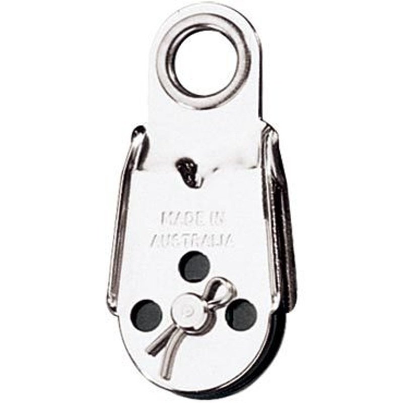 Ronstan Dinghy Block Ferrule Top, Nylatron Sheave, Suits Rope or Wire