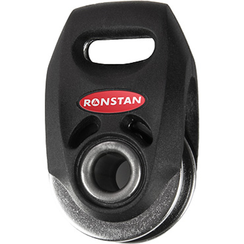 Ronstan Series 20 Ball Bearing Block, Single, Suits 10mm (3/8″) Webbing