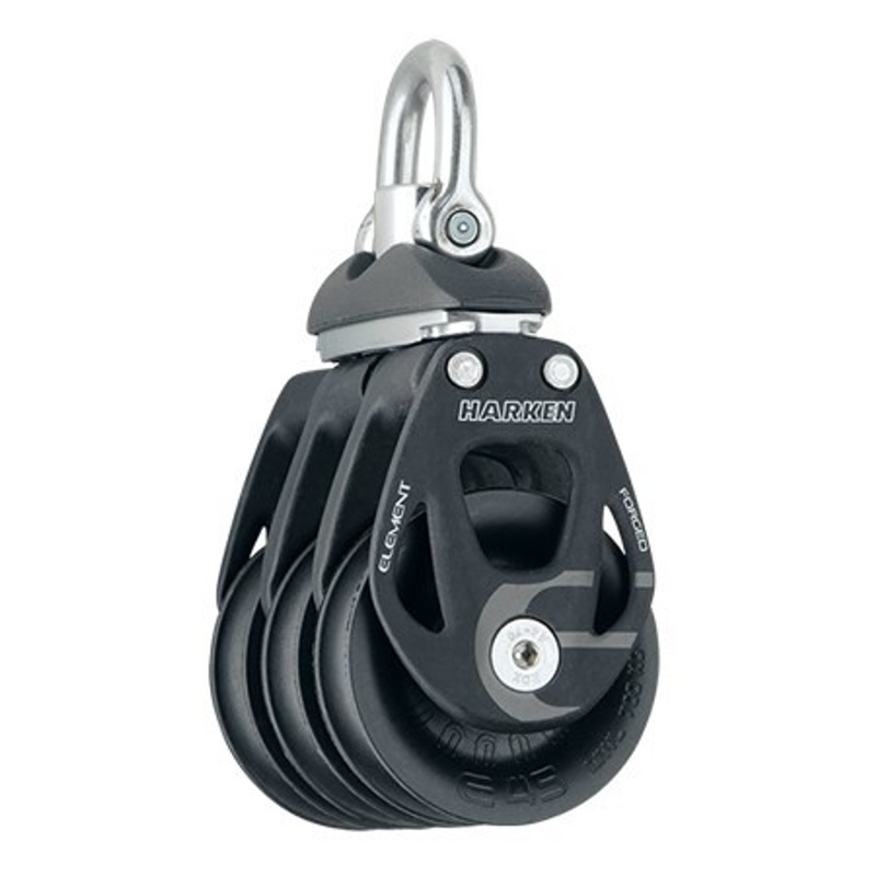Harken 45mm Aluminum Element Triple Block – Swivel