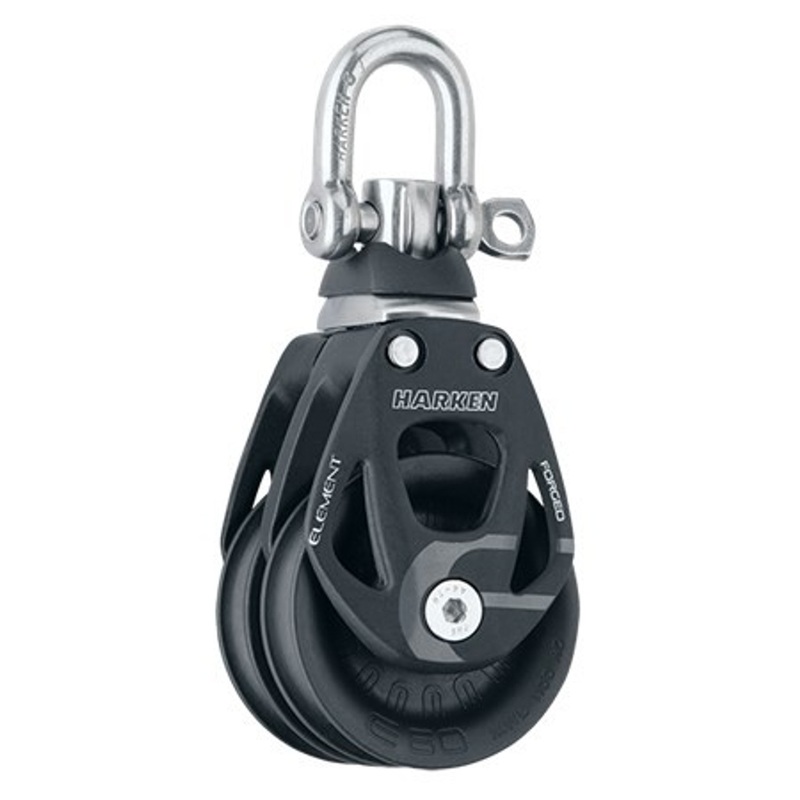 Harken 60mm Aluminum Element Double Block – Swivel