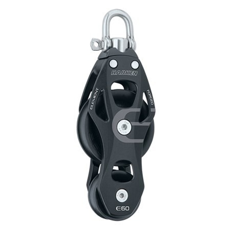 Harken 60mm Aluminum Element Fiddle Block – Swivel