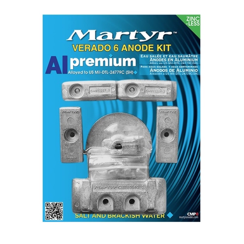 Martyr Verado 6 Aluminium Anode Kit