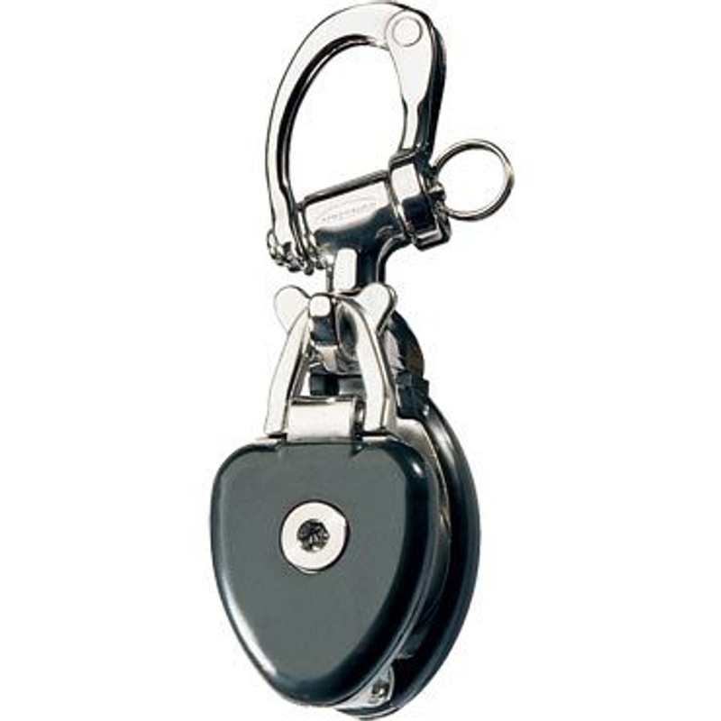 Ronstan Snatch Block, Alloy Sheave, 173mm LOA, Trunnion Head