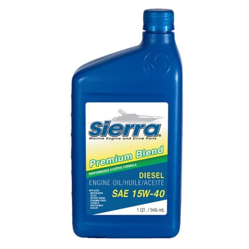 Sierra 15W-40 Diesel Oil – CI-4, 946ml (1 quart)