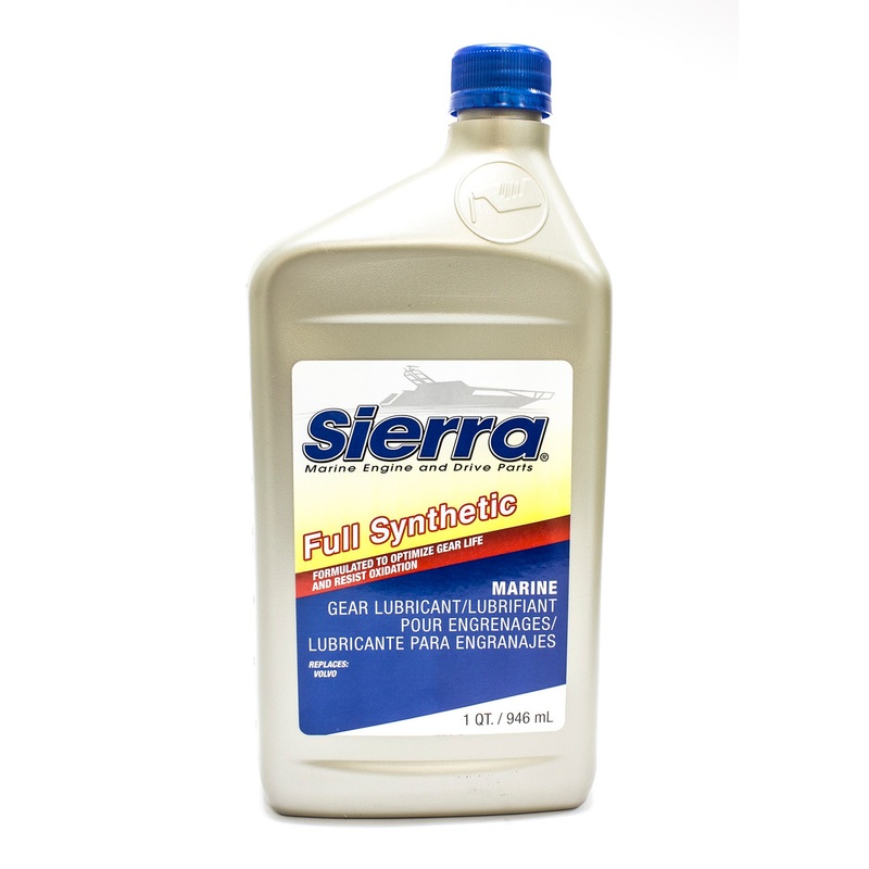 Sierra Full Synthetic Gear Oil – 946ml (1 quart),  API GL-5 75W-90 Gold