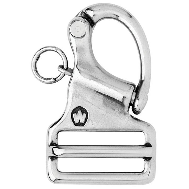 Wichard Snap Hook with Fixed Eye – For 20mm webbing, Length 44mm
