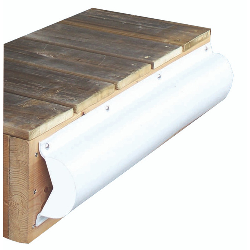 Dock Edge Piling Bumper 6ft – White PVC