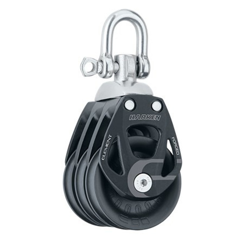 Harken 60mm Aluminum Element Triple Block – Swivel
