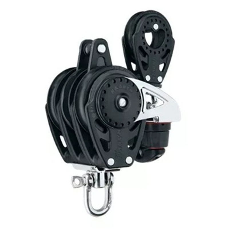 Harken 75mm Triple Carbo Ratchamatic w/ Cam, Becket & 57mm Block