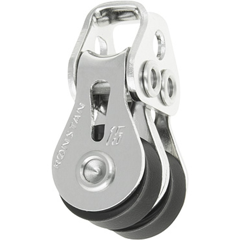 Ronstan Series 15 Ball Bearing Block, Double, No Shackle
