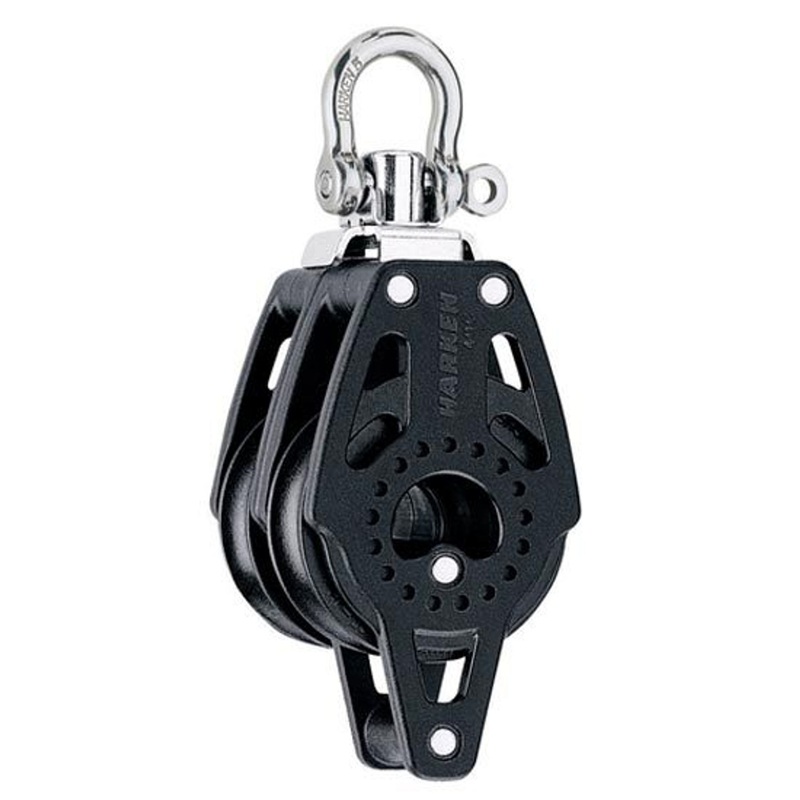 Harken 40mm Carbo Double Swivel Block w/Becket