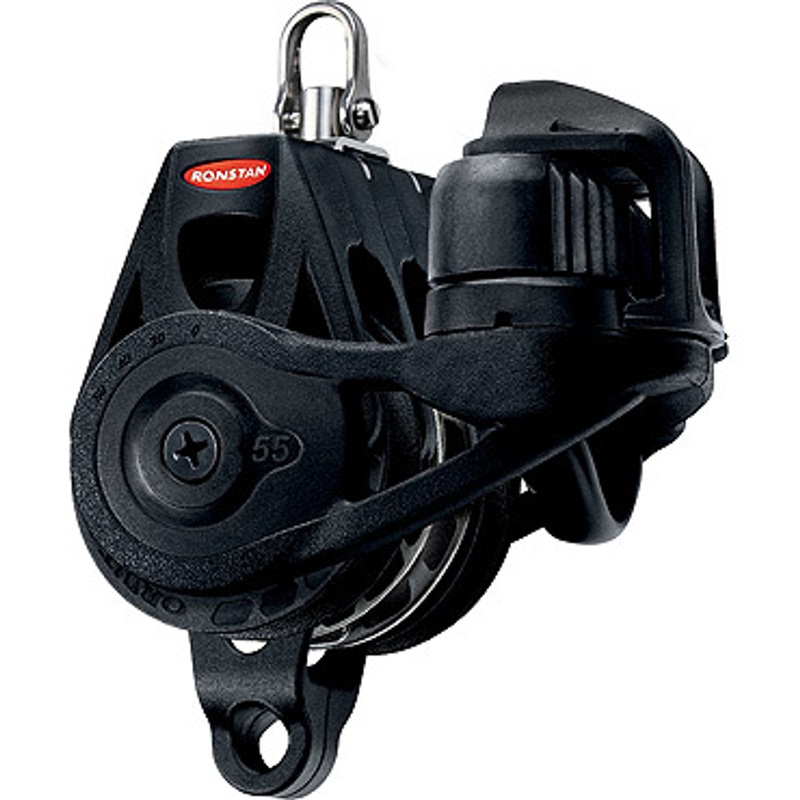 Ronstan Series 55 Ratchet Orbit Block, Triple, Becket, Cleat, Swivel