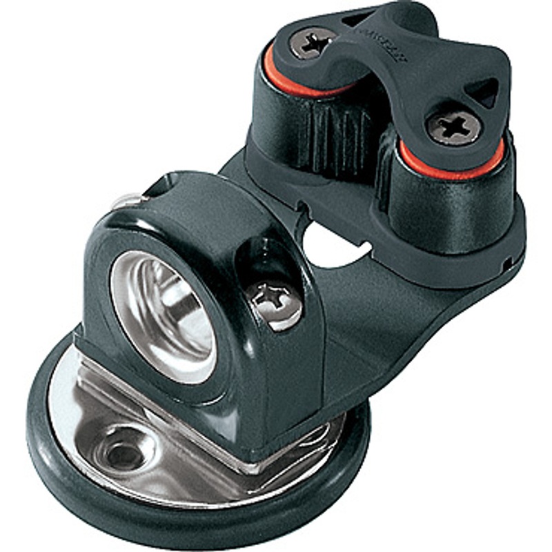 Ronstan Swivel Fairlead, Cleat, 2-8mm Rope