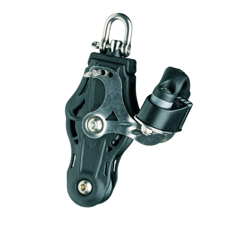 Wichard 45mm Ball Bearing Block Fiddle + Cam Swivel Shackle Head