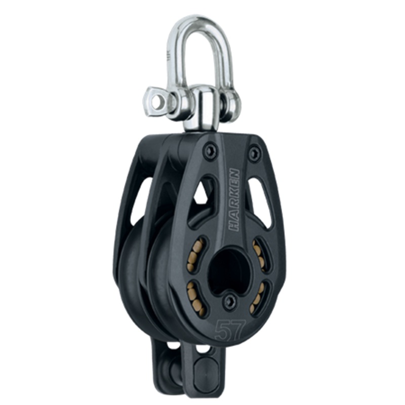 Harken 57mm HL Double Block w/ Becket