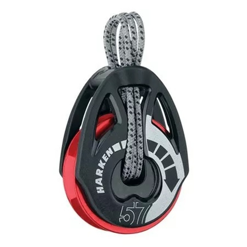 Harken 57mm T2 Soft-Attach Ratchamatic Block – Red Sheave