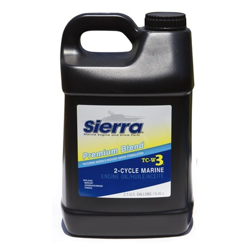 Sierra TC-W3 Premium Blend 2 Stroke Engine Oil (standard pre mix and oil injection)-  9.46L (2.5 gallons)