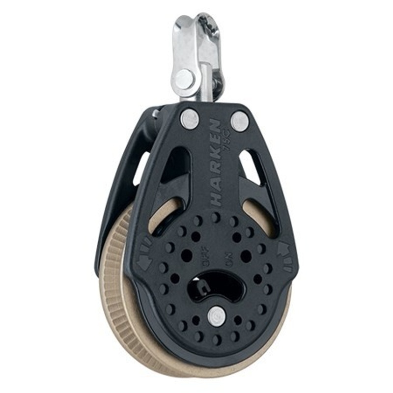 Harken 75mm Ratchet Block – Swivel, 1.5x Grip