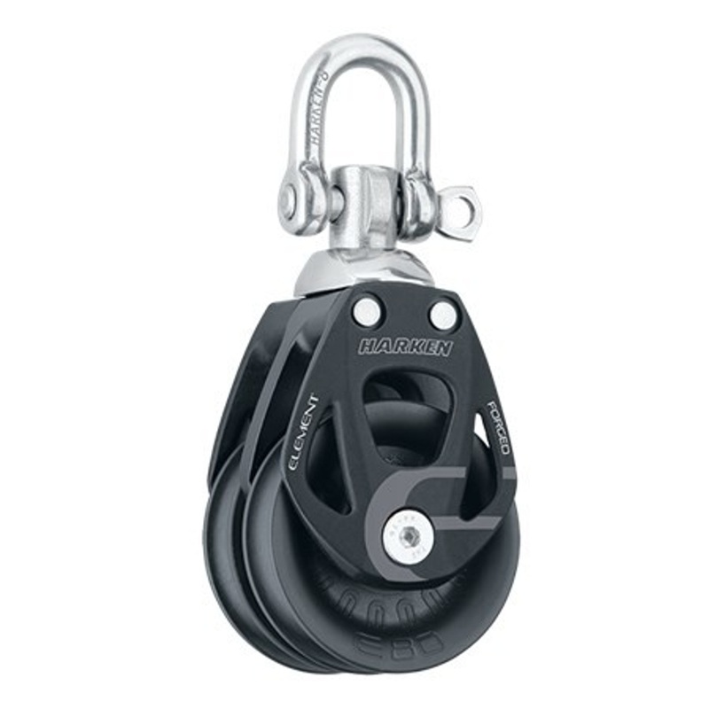 Harken 80mm Aluminum Element Double Block – Swivel