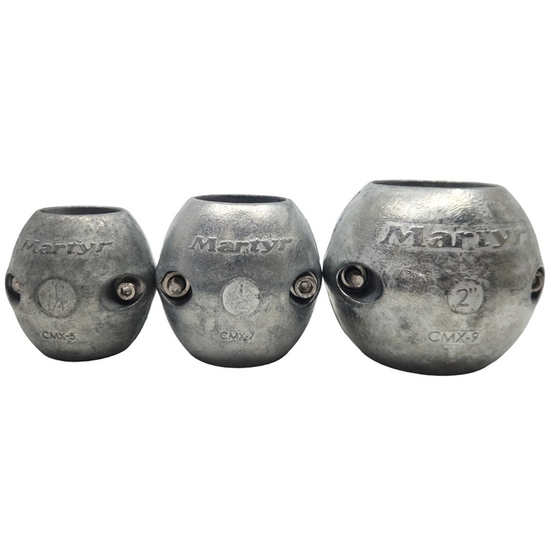 Martyr 2″ Zinc Shaft Anode – 2 Bolt, CMX09