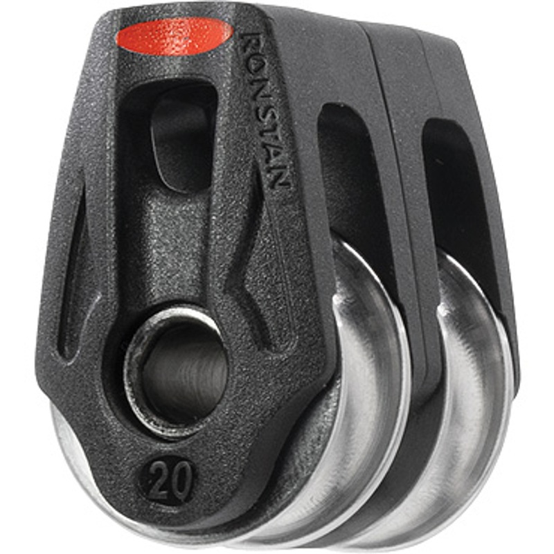 Ronstan Series 20 Ball Bearing Orbit Block, Double Lashing, HHL Sheave