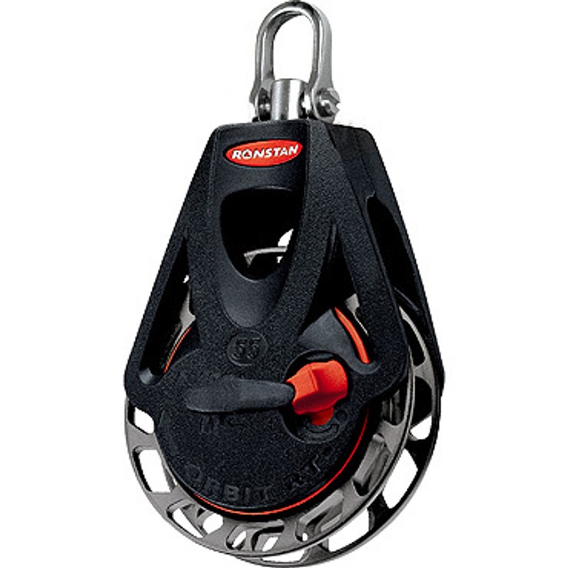 Ronstan Series 55 Ratchet Orbit Block, Single Swivel Head