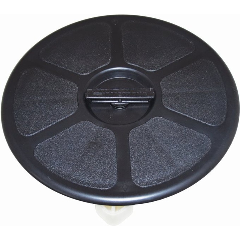 RWB Deck Plate Waterproof Round Black/White 300mm OA