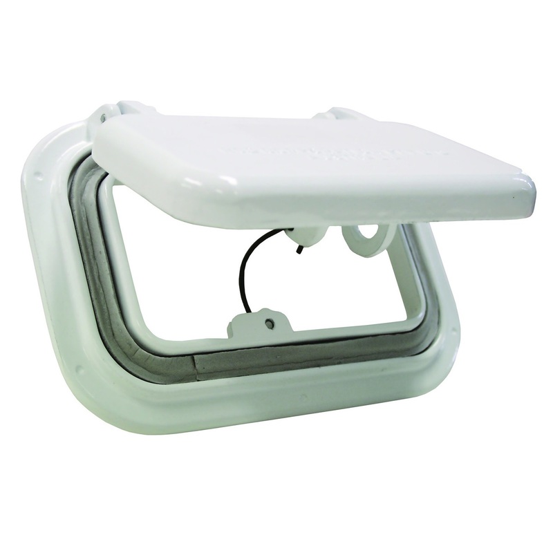 RWB Scupper Drain – White Enamelled Alloy
