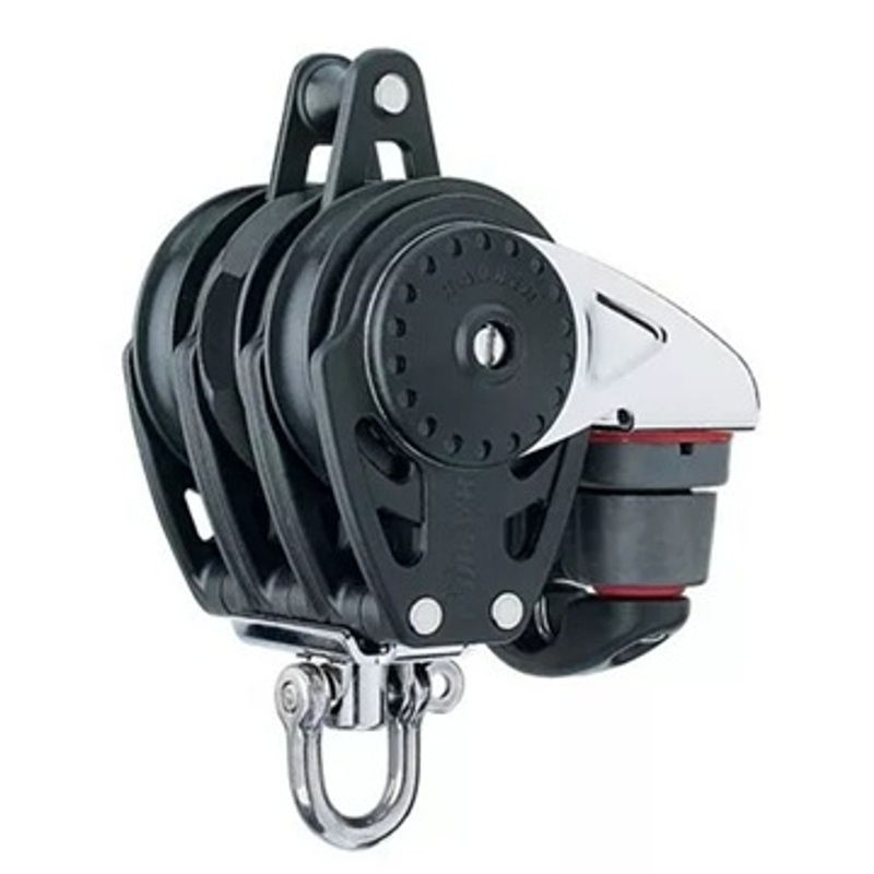 Harken 75mm Triple Carbo Ratchamatic Block w/Cam & Becket