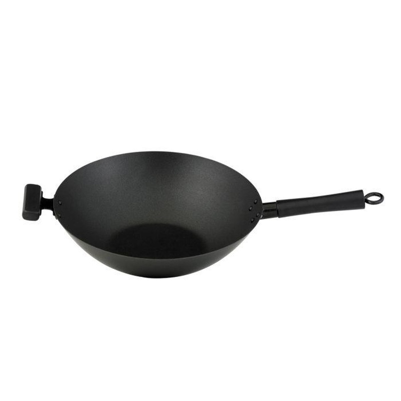 Harold Import Comp Flat Bottom Wok 14in