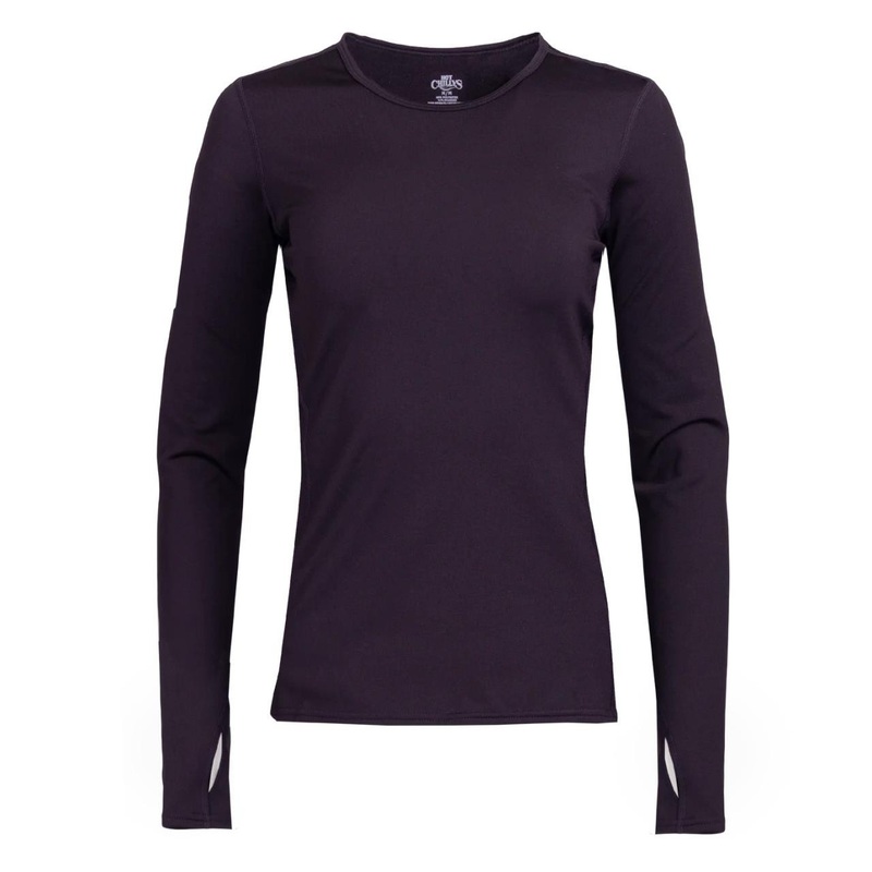 Hot Chillys Women’s Micro-Elite Chamois Crewneck – Black