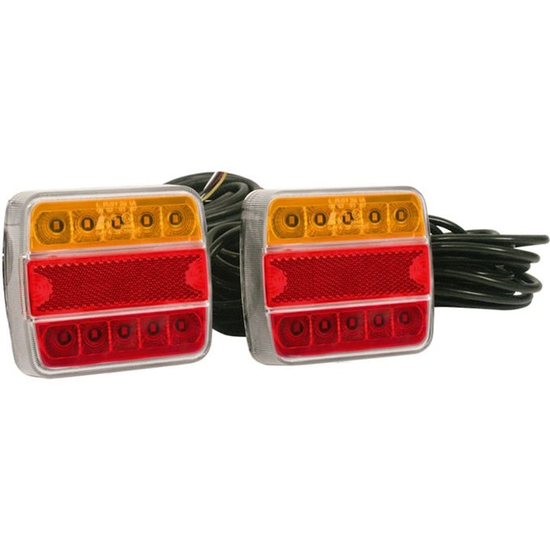 RWB Axis Trailer LED Lights – 8M Cable, 3 Plugs